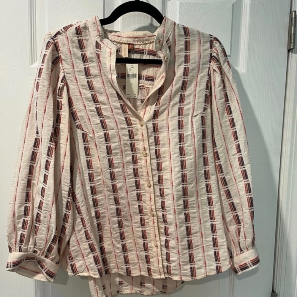 Anthropologie Striped Blouse